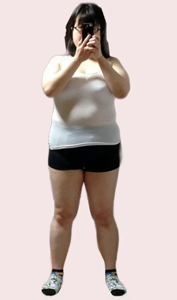ダイエット前の体型の一例